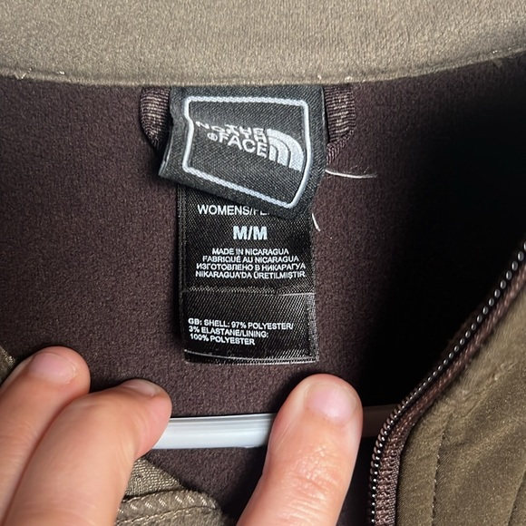 The North Face Women’s Apex Zip Up Size Medium Brown - Picture 2 of 6